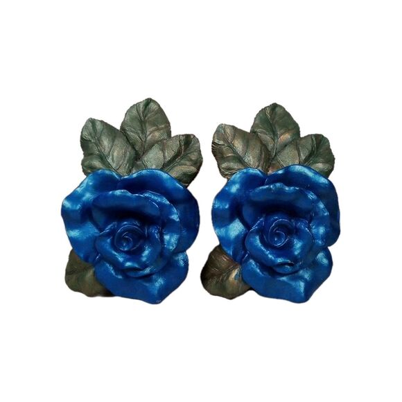 Wall Sconce Set Of Two Designed In The USA Hand-painted Imperfect Beautiful‎ Set - Picture 1 of 16